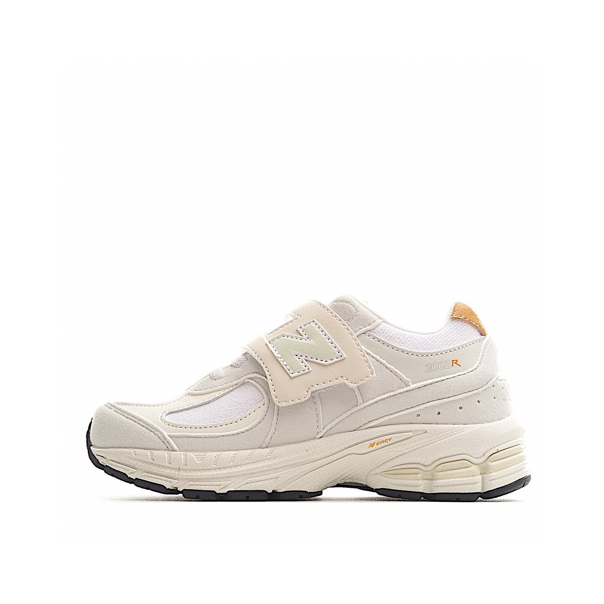 NB327 Rotating Buckle Waffle Gump Children's Shoes" white, cream"