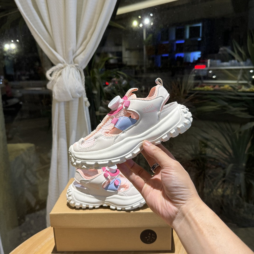 Nike sandals" white, pink"