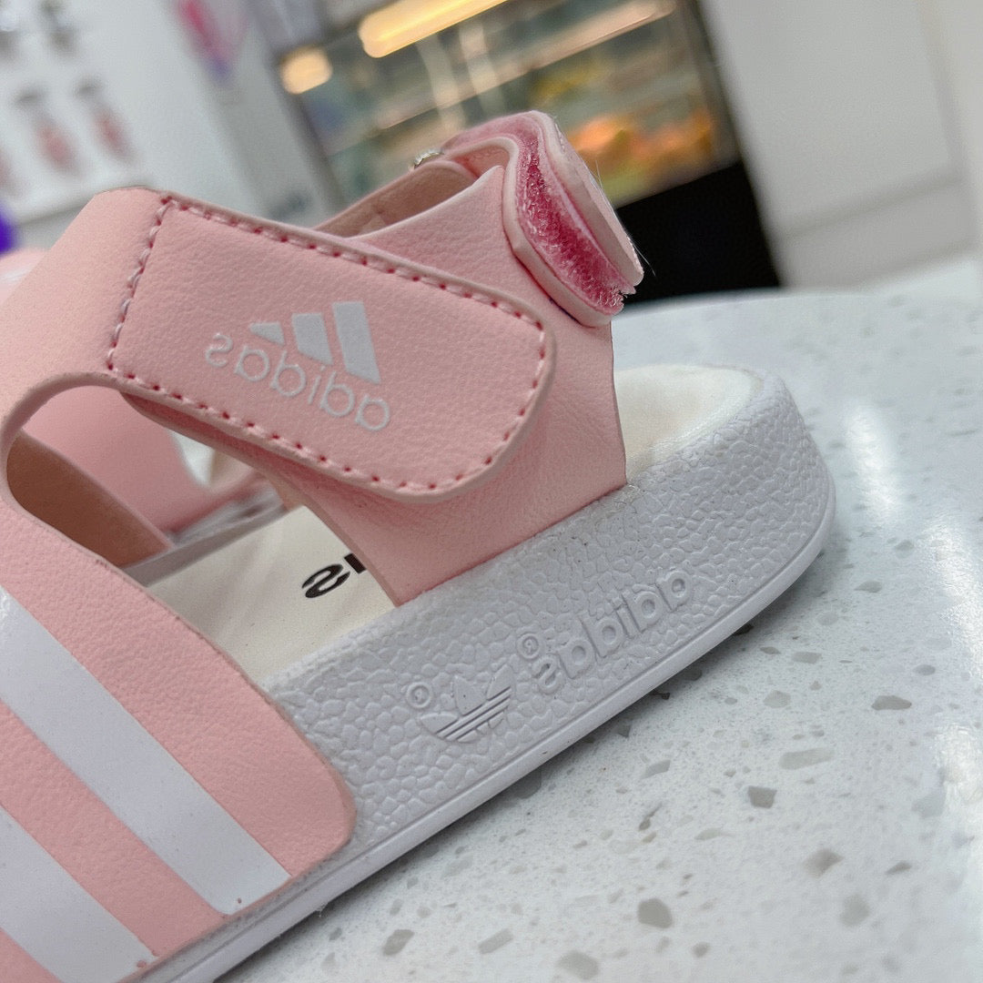 Adidas clover new sandals" pink"