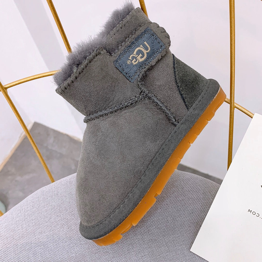 UGG Velcro Baby Shoes" gray"