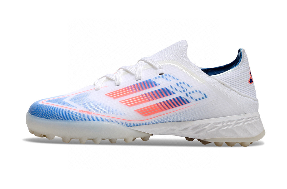 Adidas F50 knitted waterproof football shoes" white"