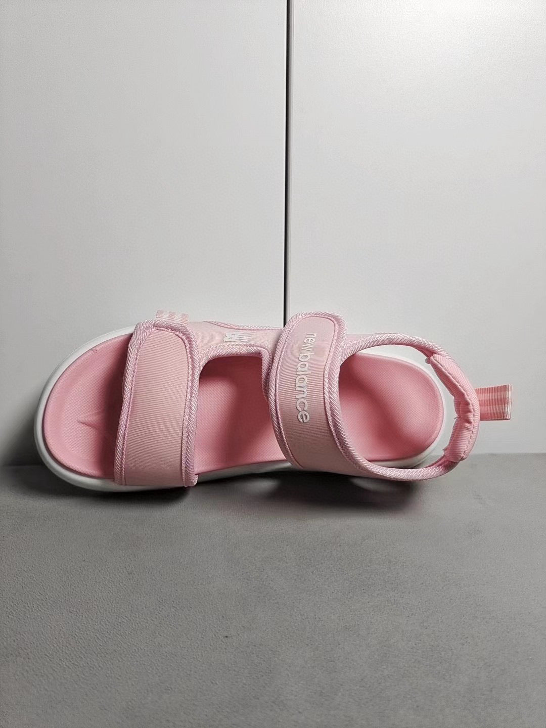 NB double velcro sandals" pink"