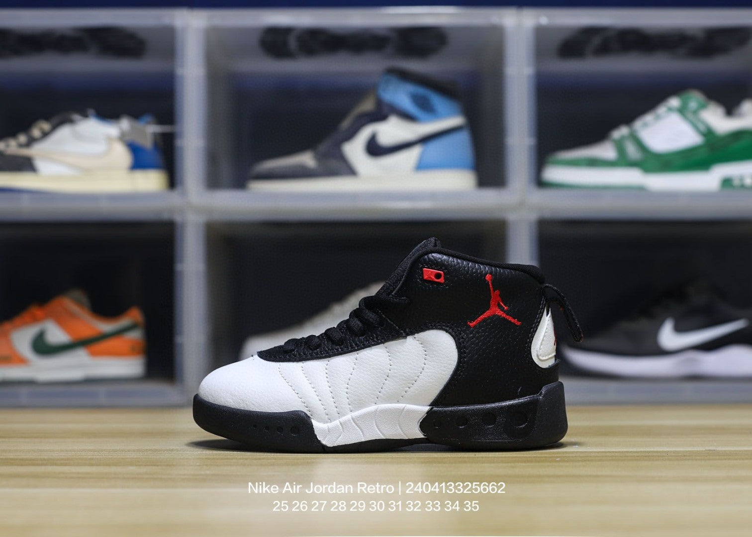 Jordan trendy children's shoes" white, black"