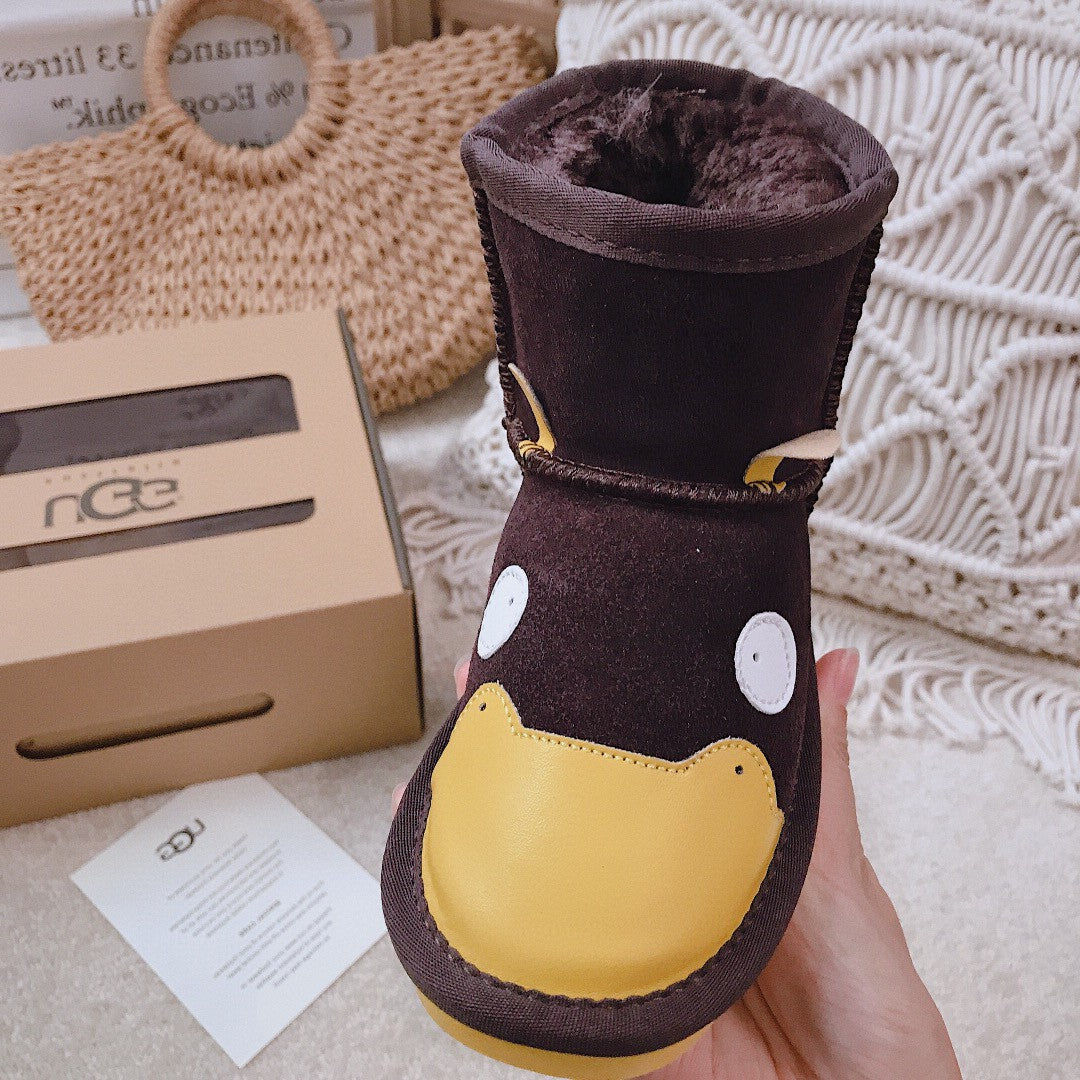 UGG children's shoes cartoon series" dark brown"