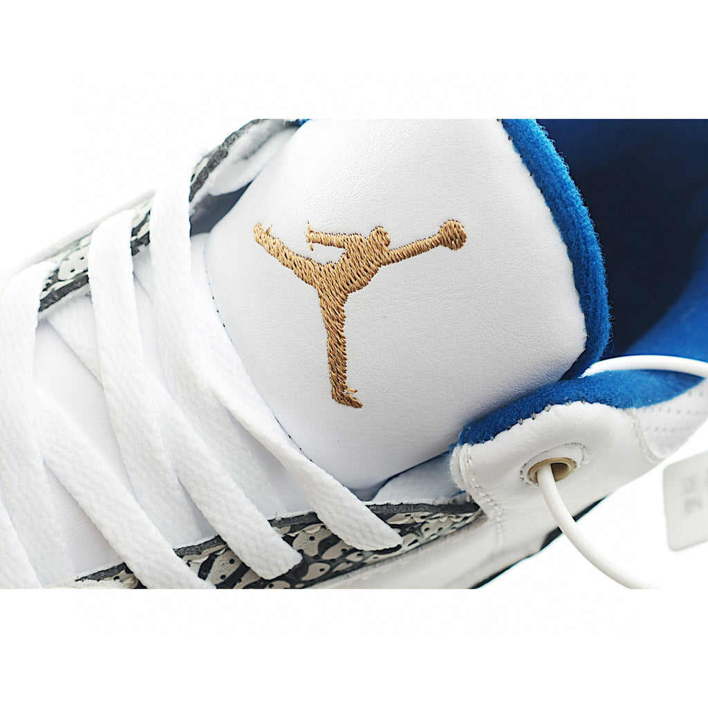 Joe 3 air cushion bottom children's shoes" white, blue"
