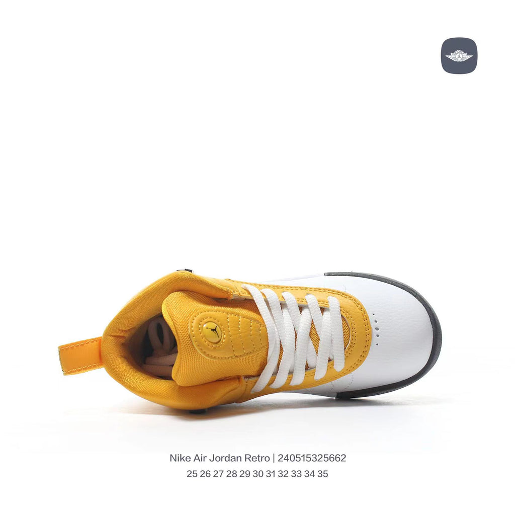 Jordan Retro-combat basketball shoes " White, Yellow"