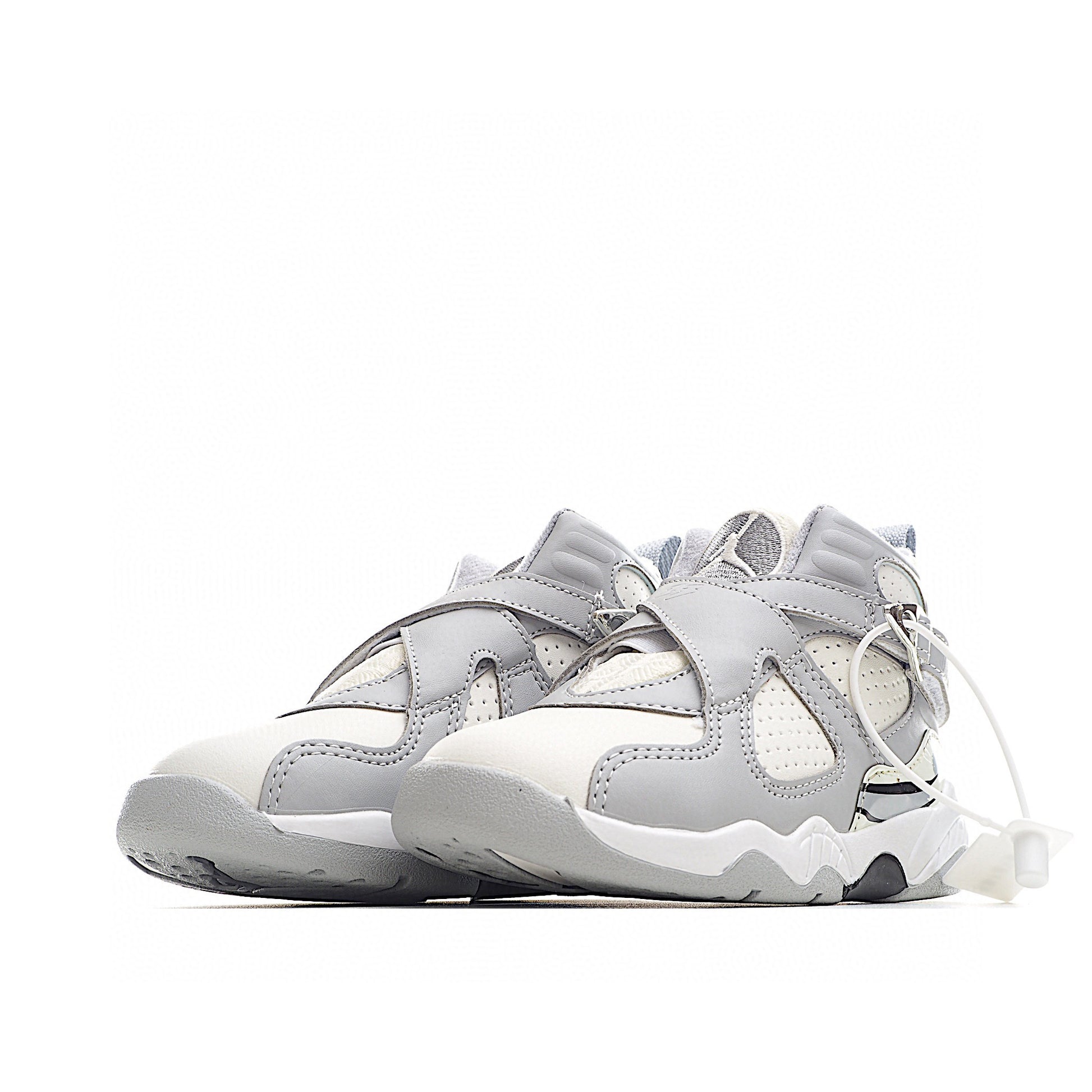 Joe 8 children's shoes sports shoes AJ-8 basketball shoes" cream, light gray"