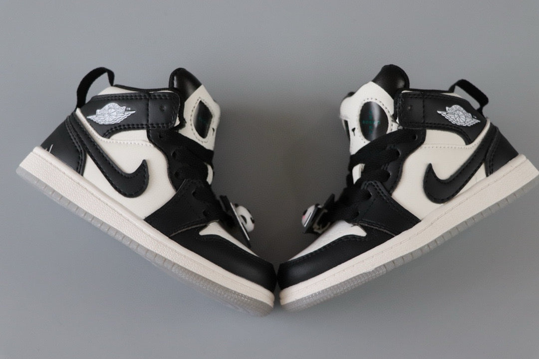 AJ Jordan Panda Light Shoes" white, black"