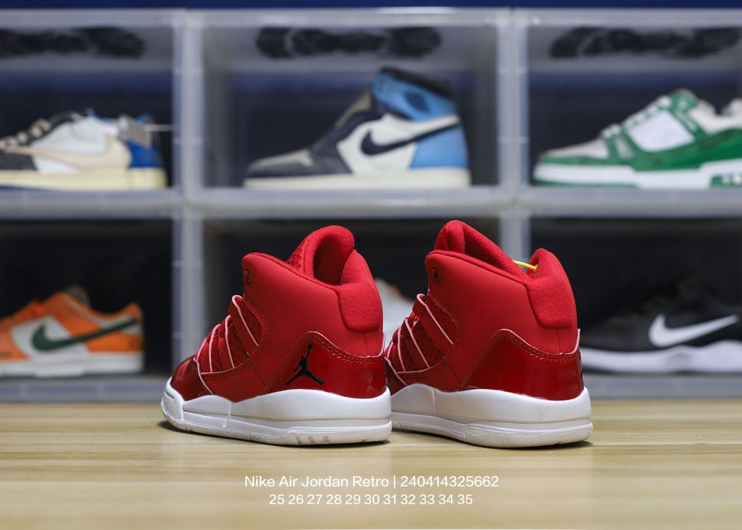 Jordan trendy children's shoes"red"