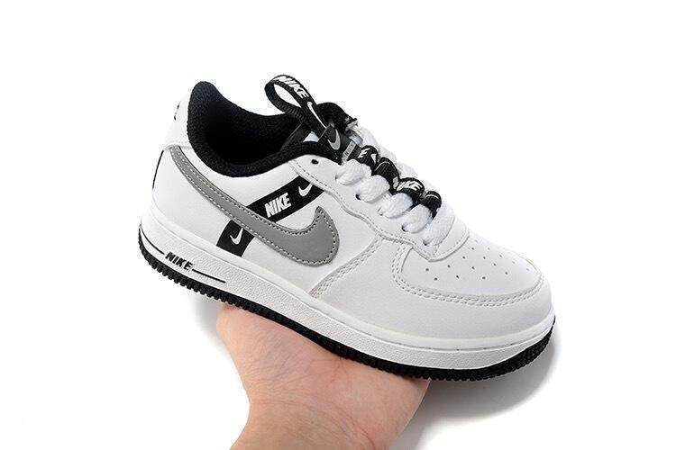 Air Force low-top lace-up sneakers" white, gray"