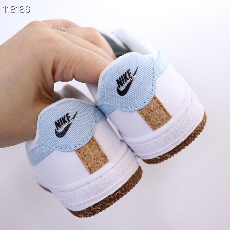 Air Force low-top lace-up sneakers" white"