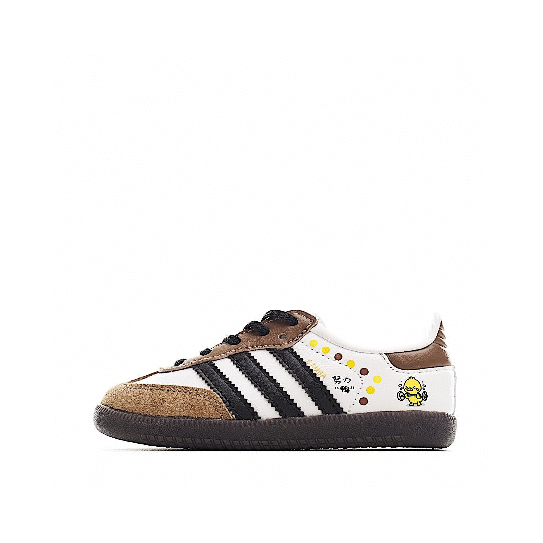 Adidas  Samba children's shoes "white & brown "