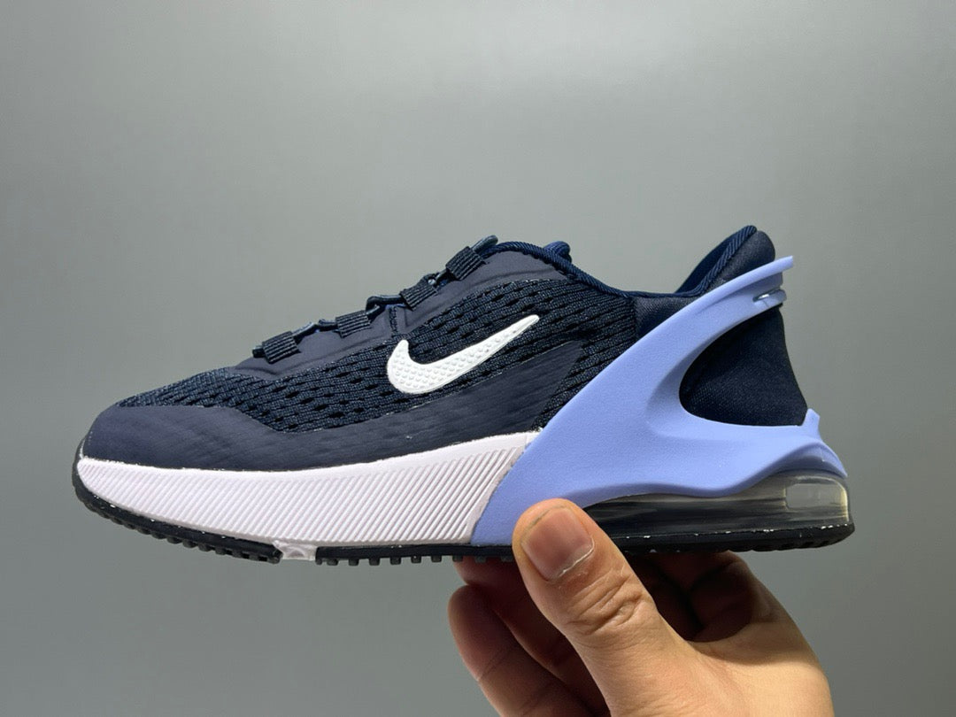 Nike 270 third generation elastic band air cushion children's shoes" Navy"