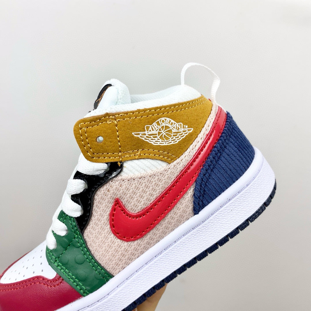 Joe 1 new color children's shoes" white, green, red"