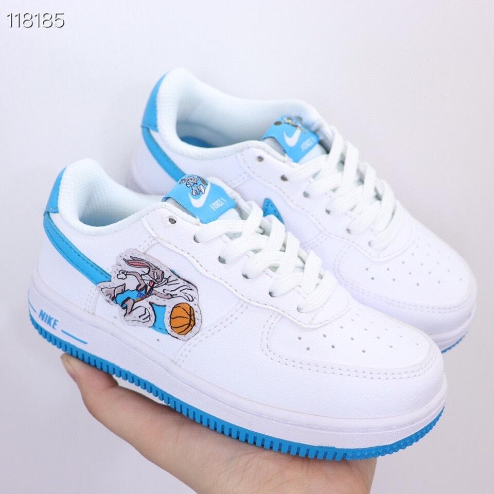 Air Force low-top lace-up sneakers" white"