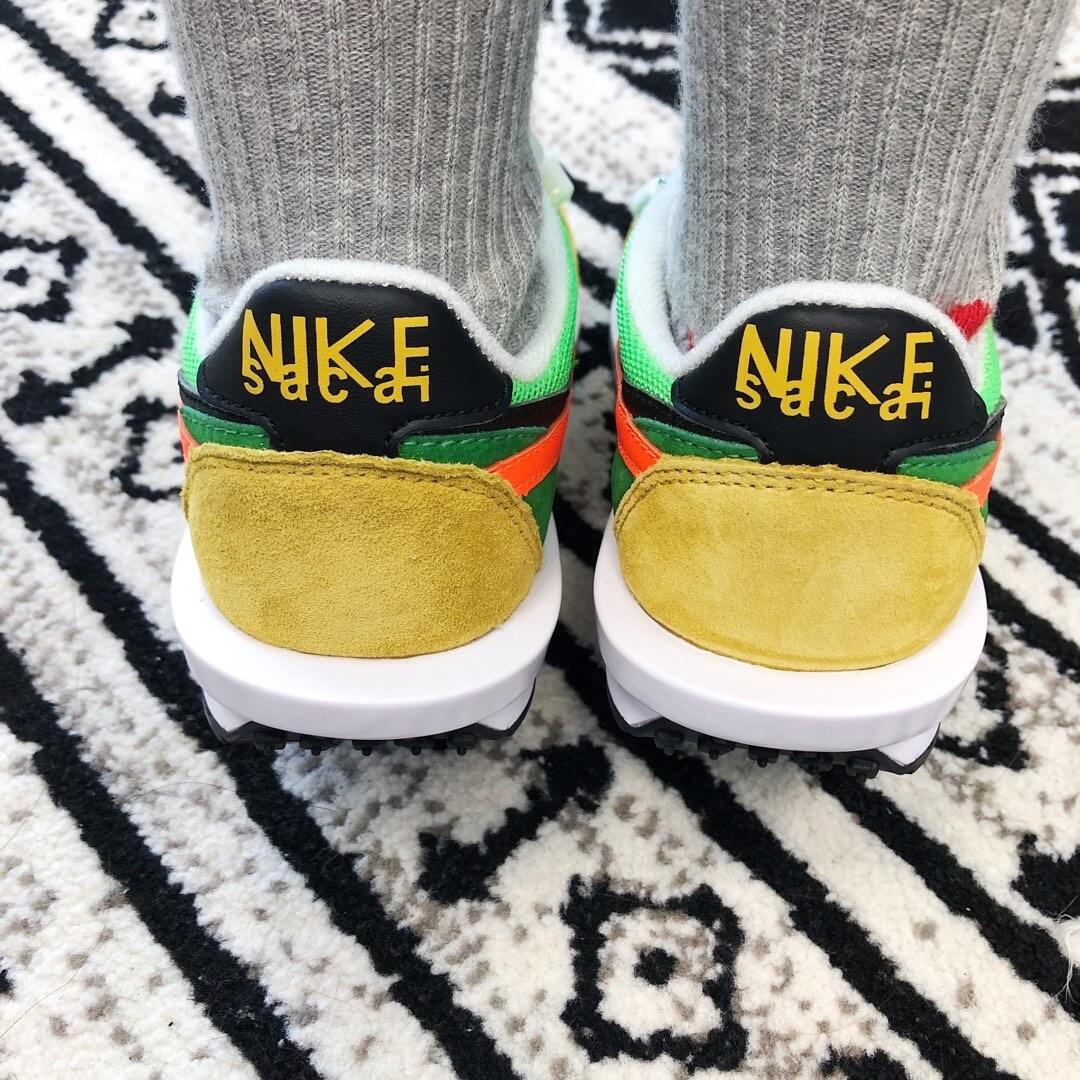 Nike Waffle Casual Jogging Shoes Deconstructed Double Hook