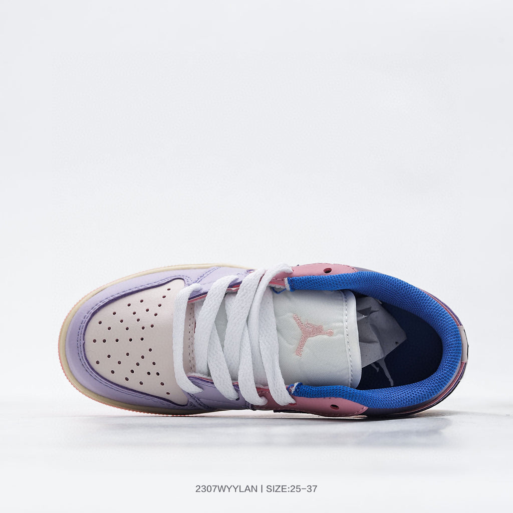 Joe 1 low-top hook series children's shoes" light and dark purple, Cream "