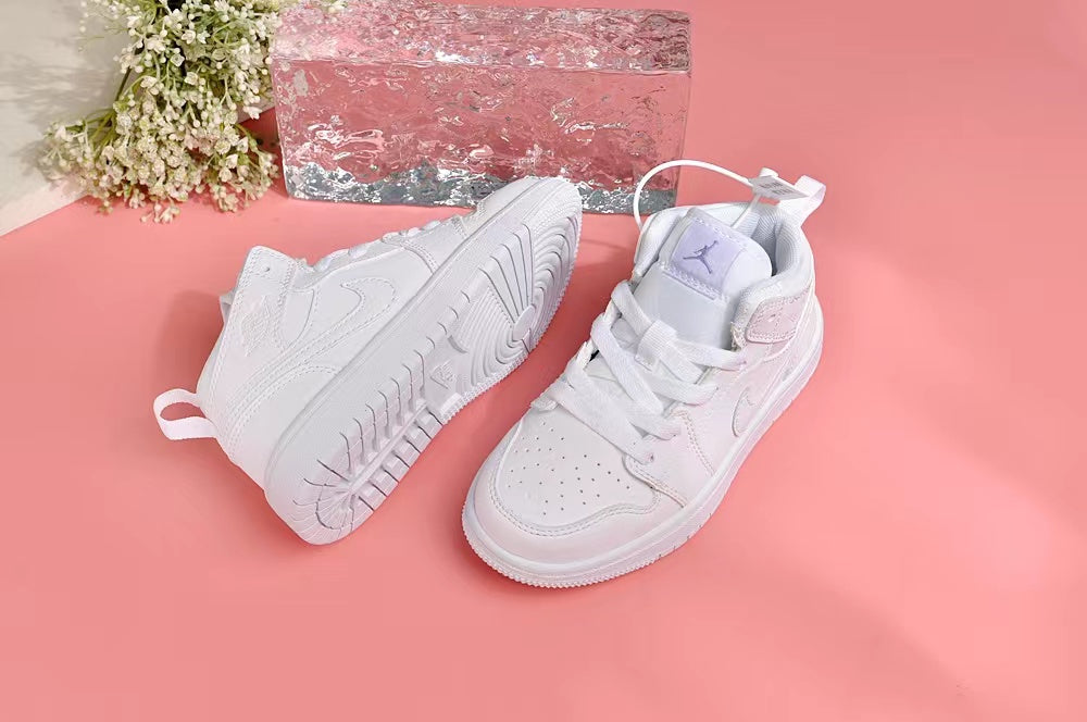 Jordan AJ1 children's shoes" white"