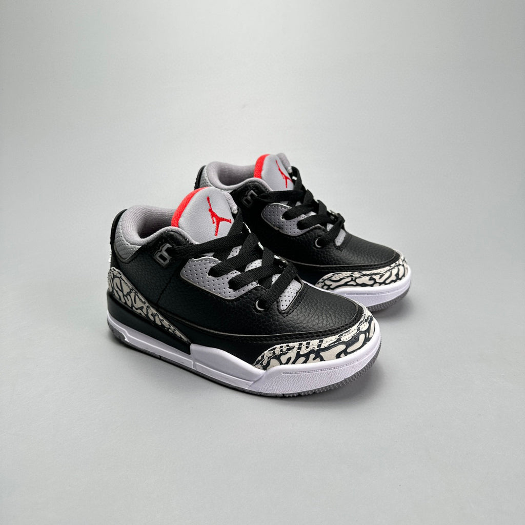 Jordan 3 children's shoes" Black, white"