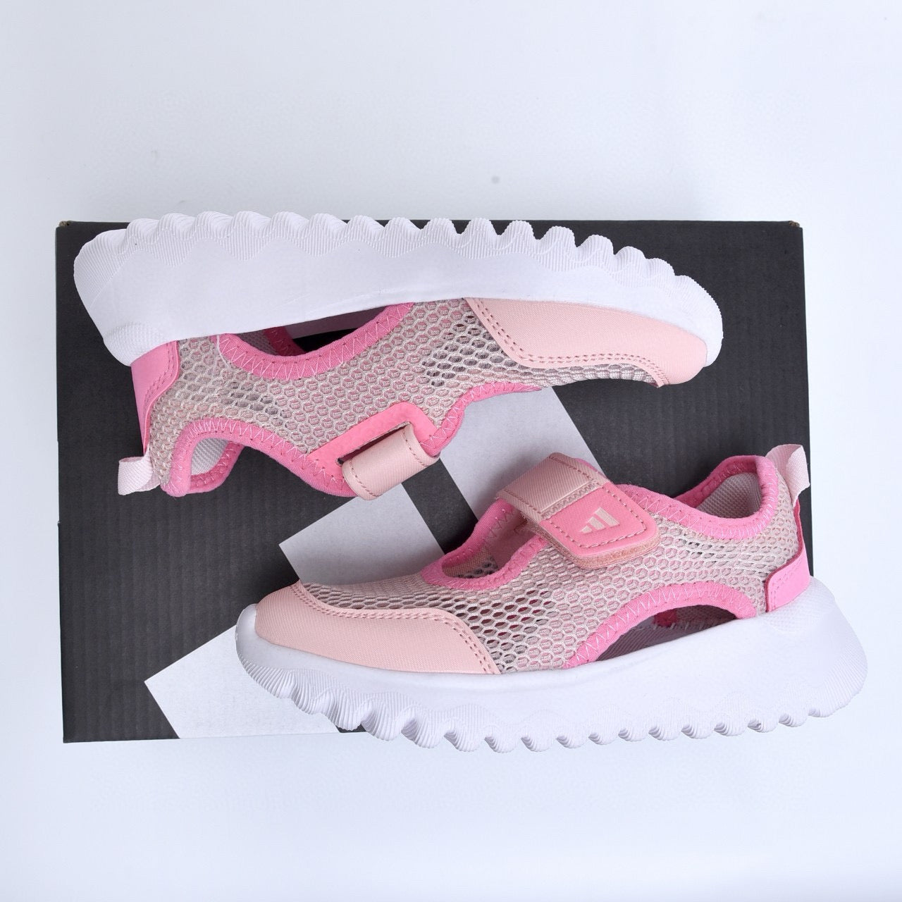 Adidas mesh single buckle sandals "Pink"
