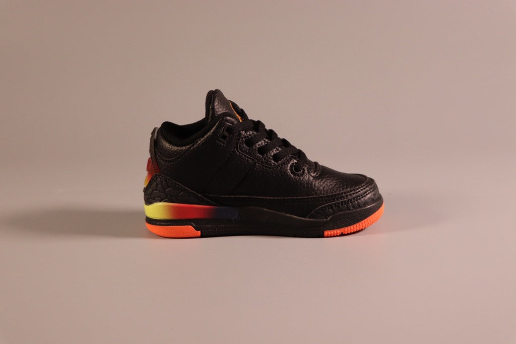 Jordan AJ3 children's shoes" black, orange"