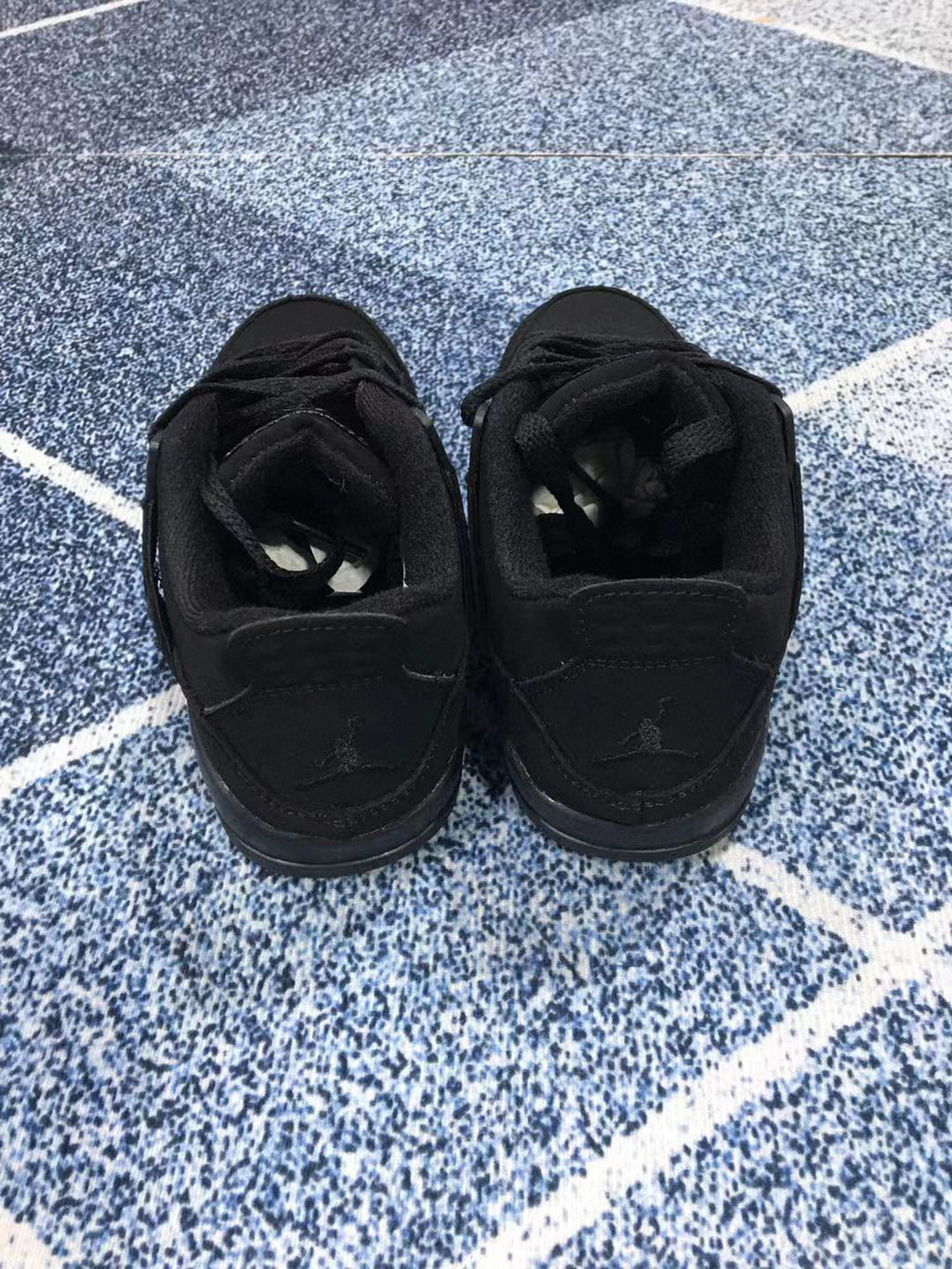 Jordan 4 children's sports shoes" black"