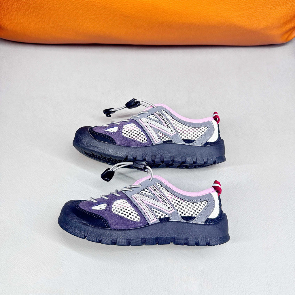 N530 MIUMIU Stream Sandals" Purple and white mesh, gray"