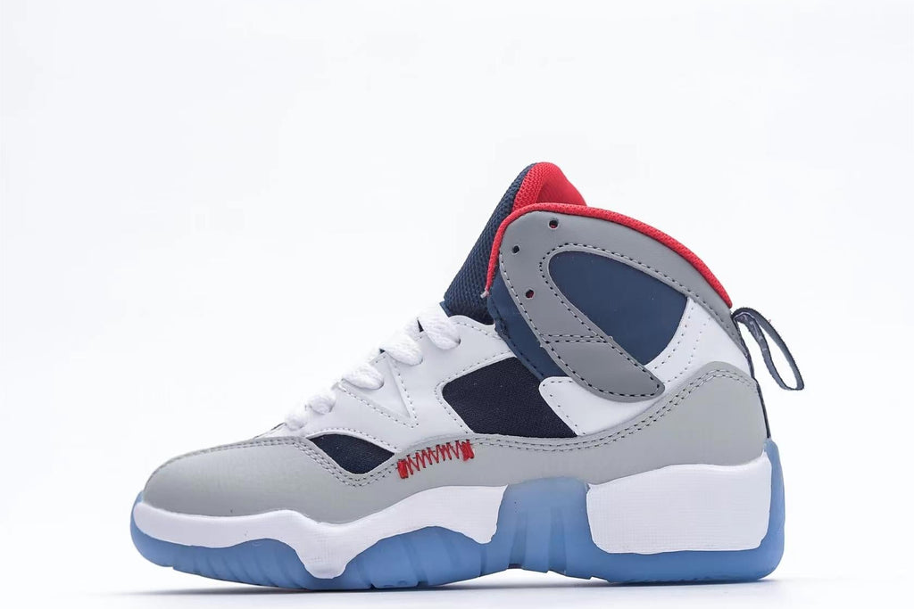Jordan 612 series" white, grey, blue"