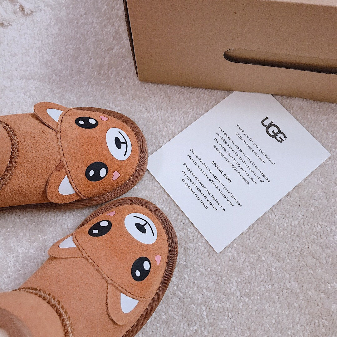 UGG children's shoes cartoon series" brown"