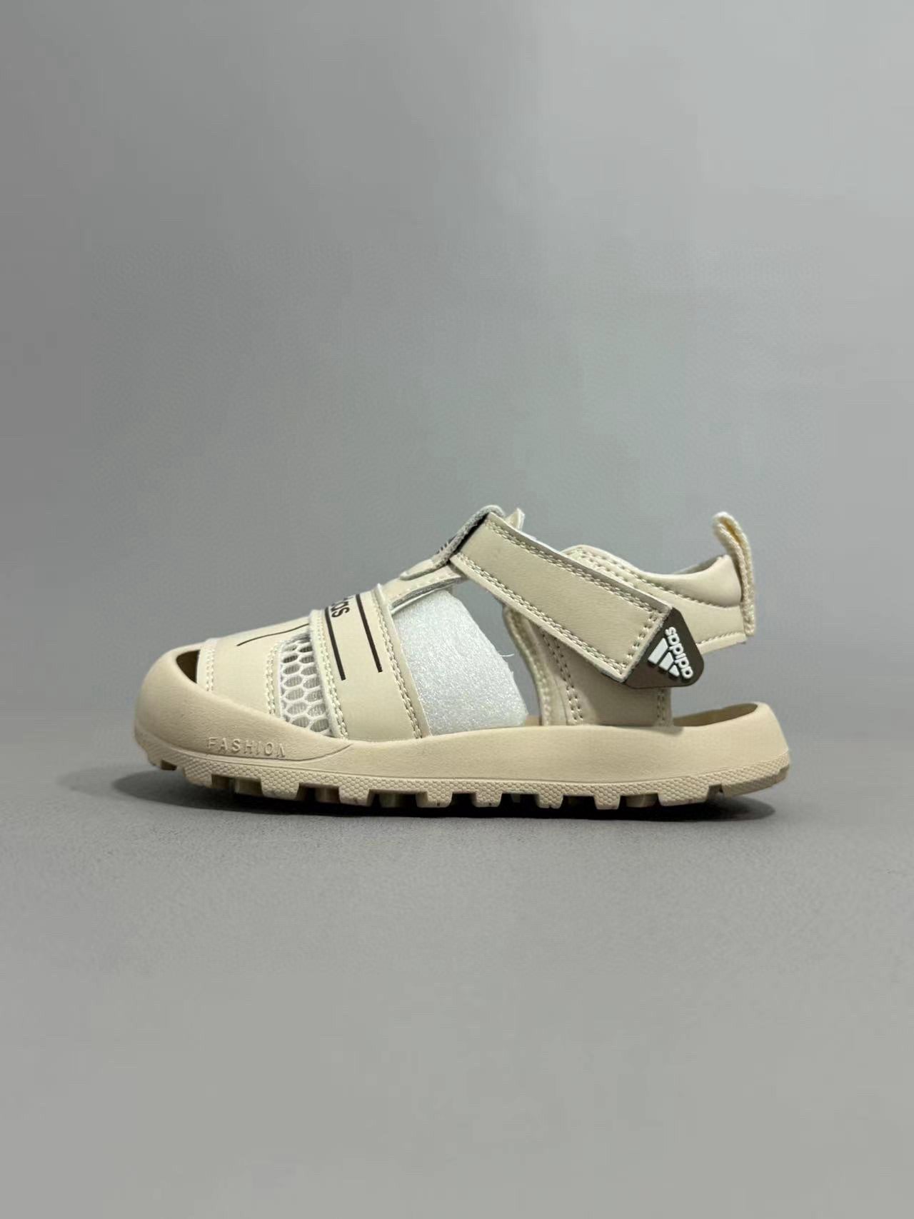 Adidas hollow Velcro sandals" Cream color"