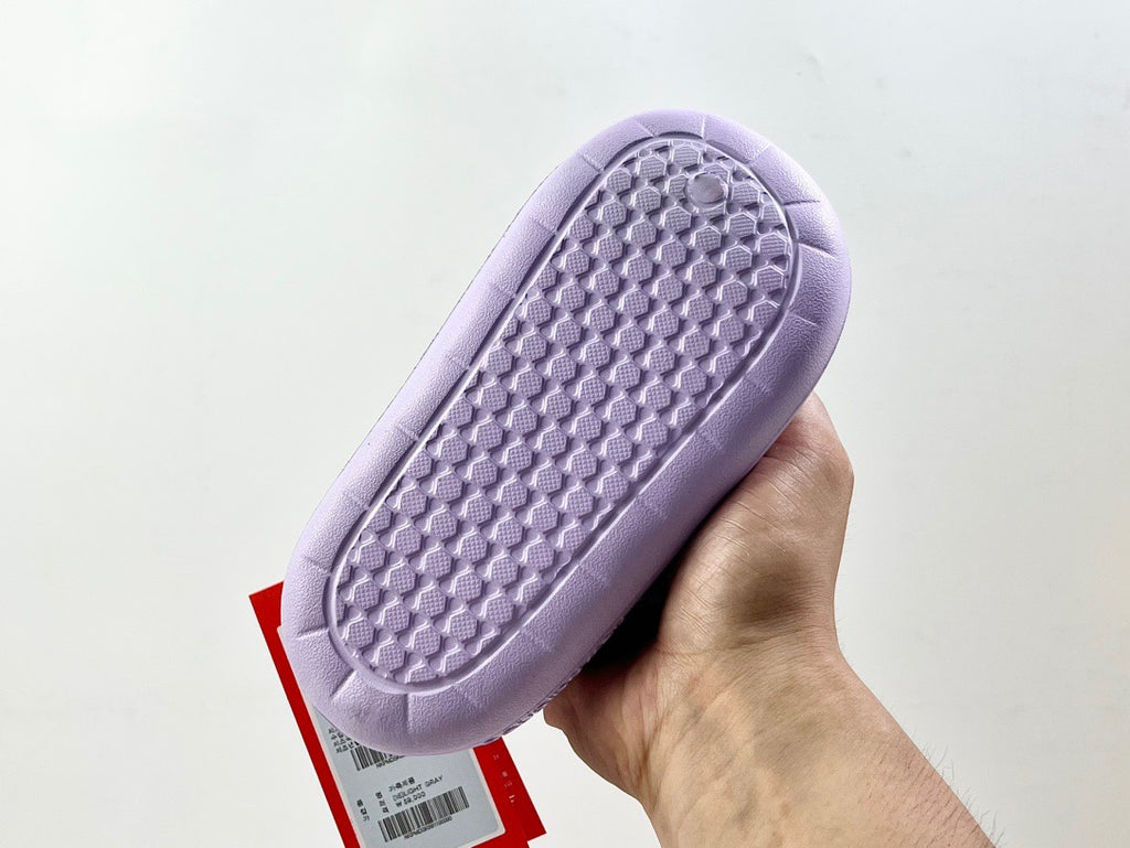 NB hole two-way sandals" purple"