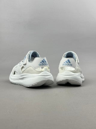 Adidas sandal" off white, light blue"