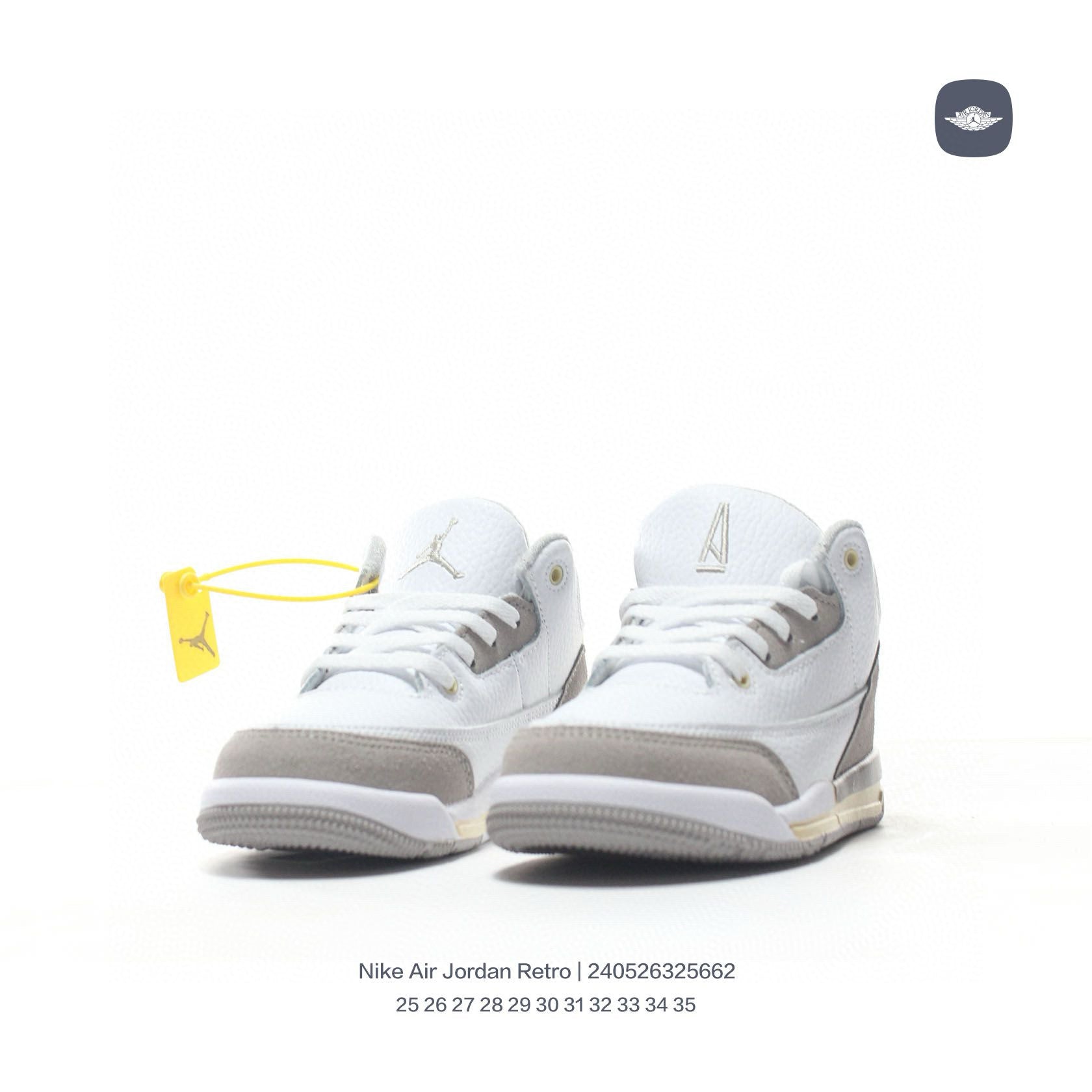 Joe 3" white, gray"