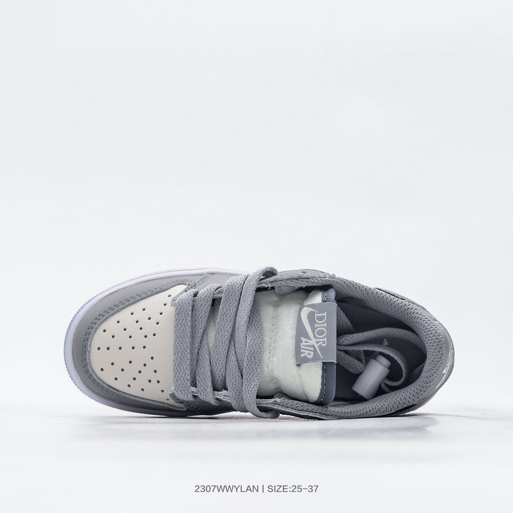 Joe 1 low-top hook series children's shoes" light gray, off white"