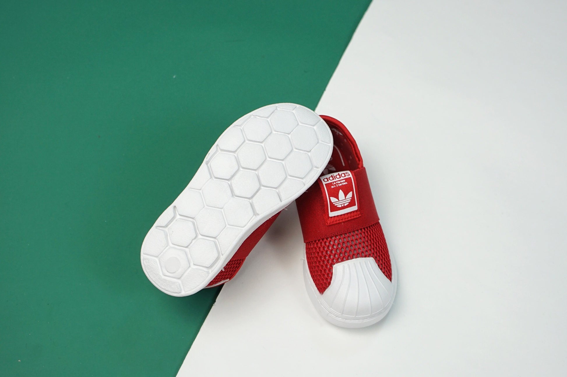 AD one-step soft shell mesh bandage shoes" red"