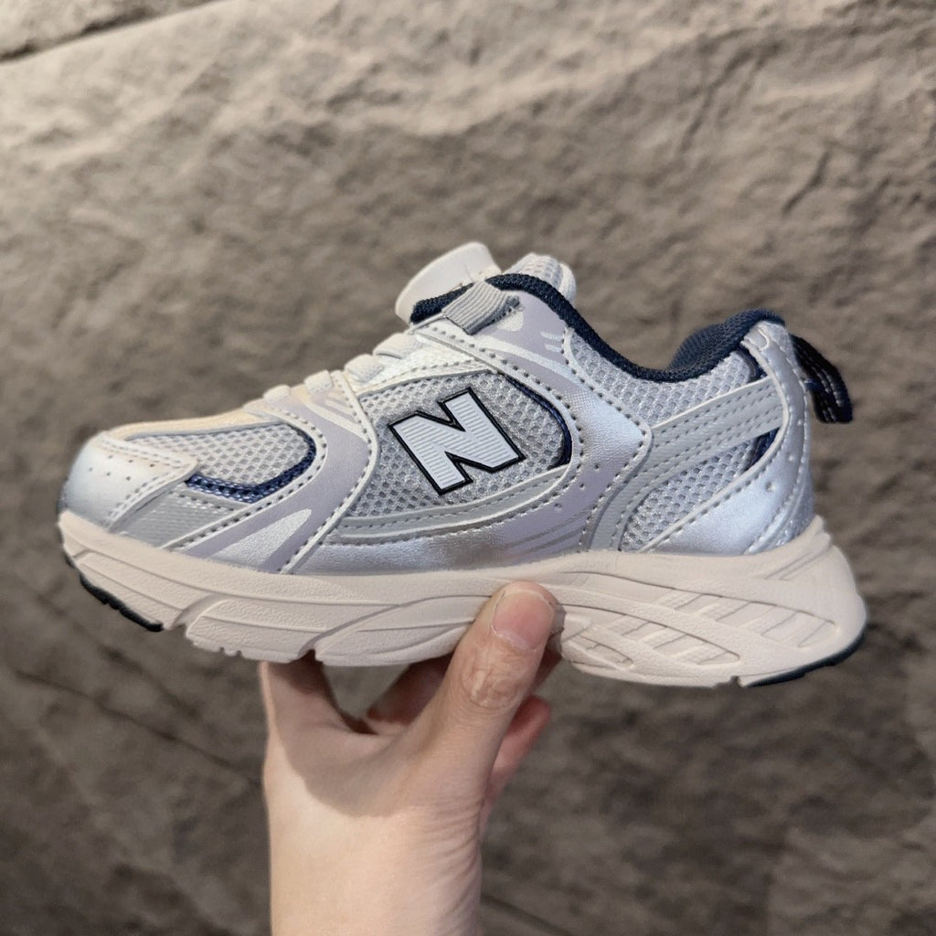 NB530 rotating button children's " silver"