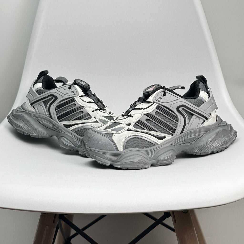 Adidas XLG Runner Deluxe runner dad shoes" silver"