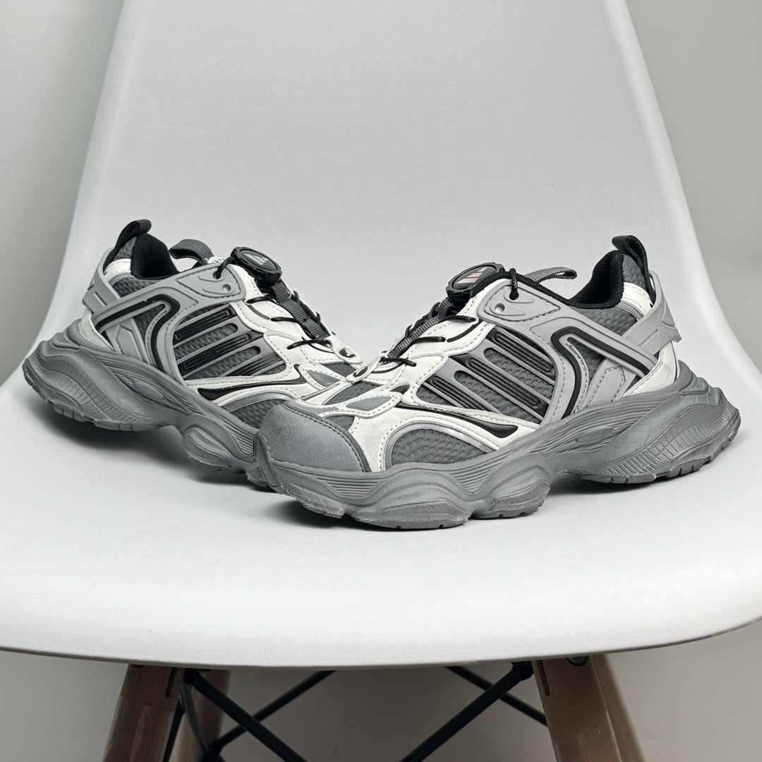 Adidas XLG Runner Deluxe runner dad shoes" silver"