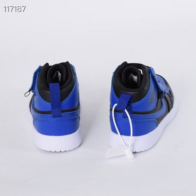 Jordan high top elastic band" black, blue"
