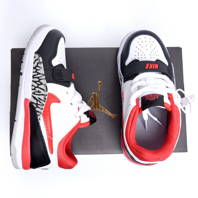 Jordan 312 low-top children's shoes" white, black, red"