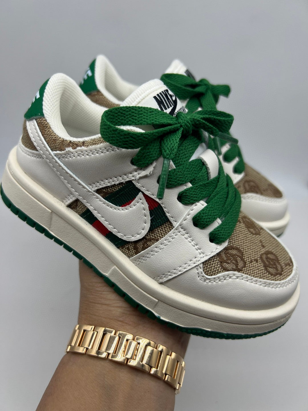 Adidas cute shell toe spring soft bottom sneakers " white, green"