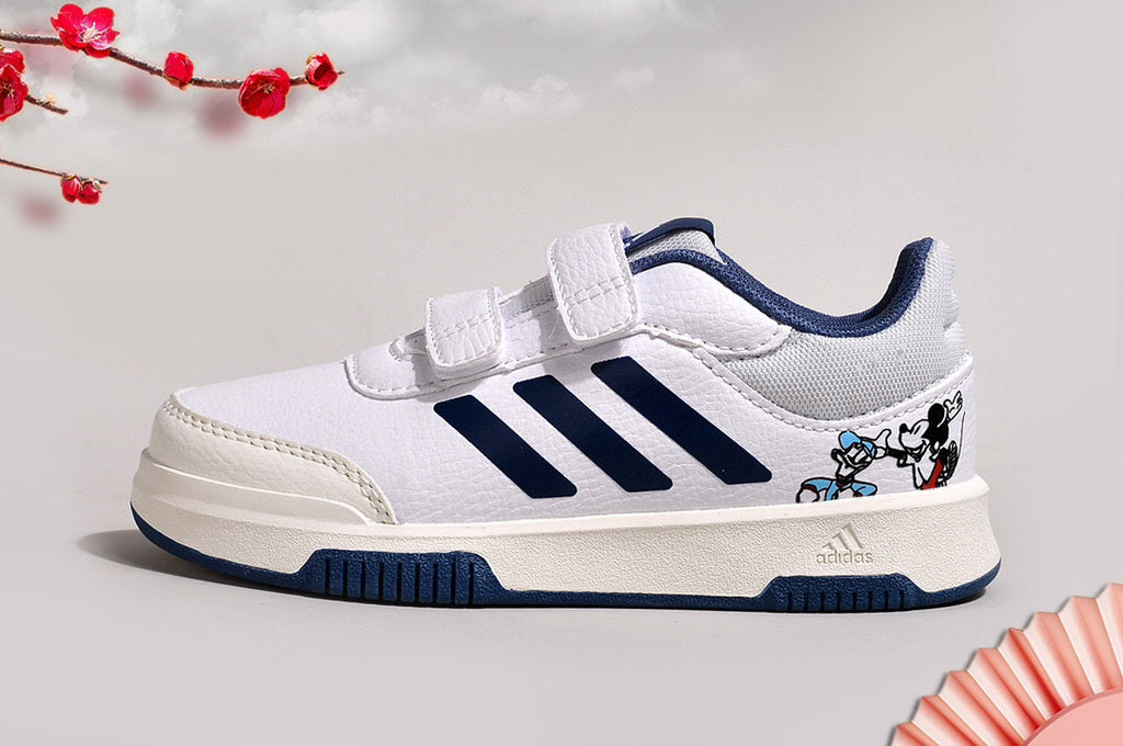 Adidas Velcro Sneakers" white, navy, cream"