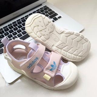 Adidas Velcro Stream Tracing Soft-soled Children's Beach Sandals" light pink"