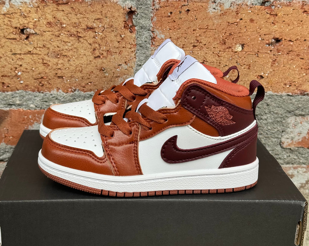 Joe 1 lace up" white, brown, burgundy"