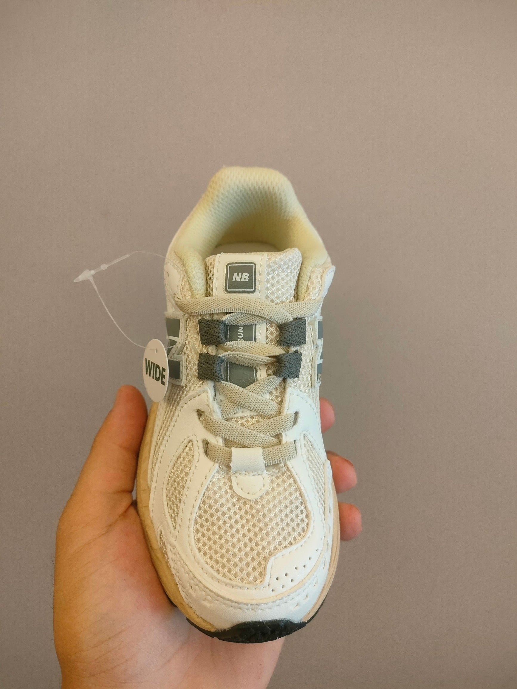 NB1906 parent-child sports shoes" cream, green"