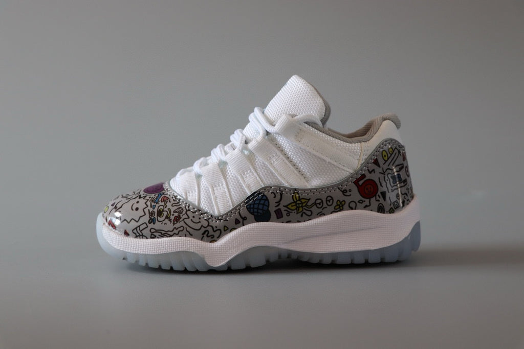 Joe 11 low-top children's shoes" white, gray"