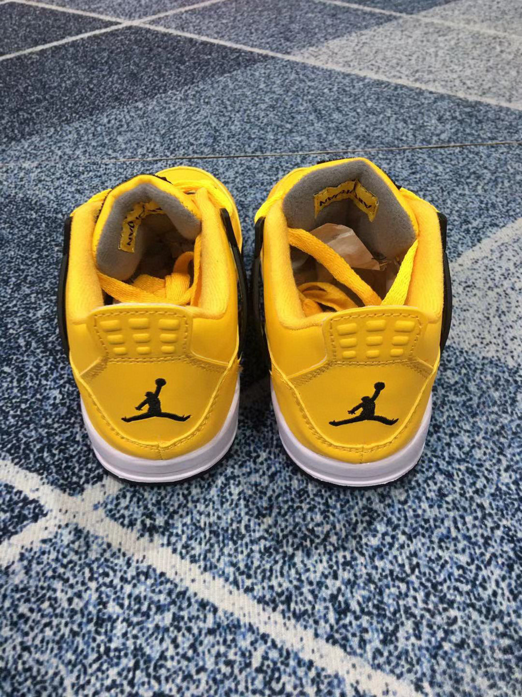 Jordan 4 children's sports shoes" Yellow"