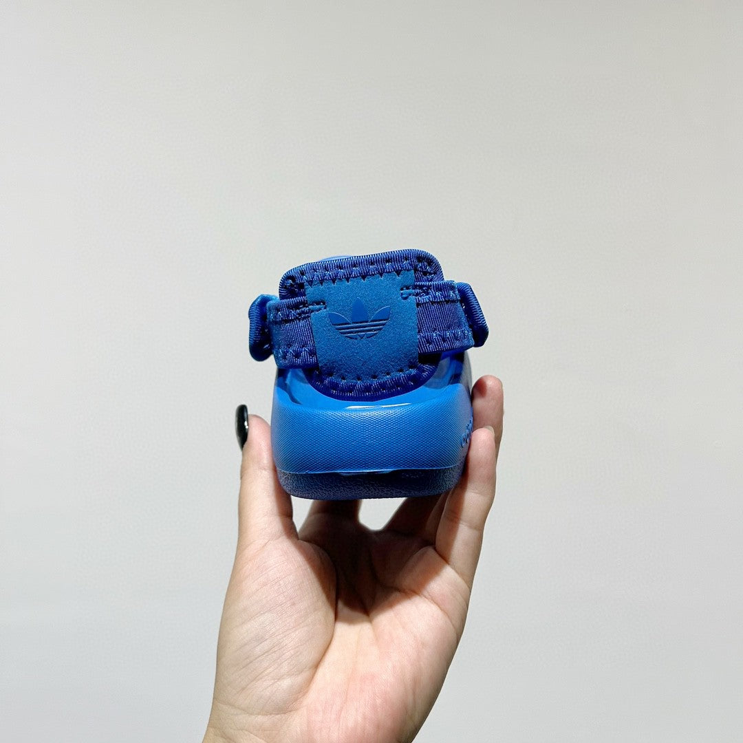 Adidas clover soft thick sole detachable two-wear children's sandals" dark blue"