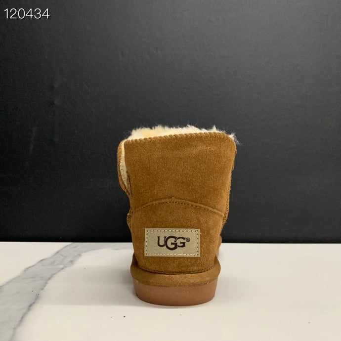 UGG mahogany buckle children's snow boots" brown"