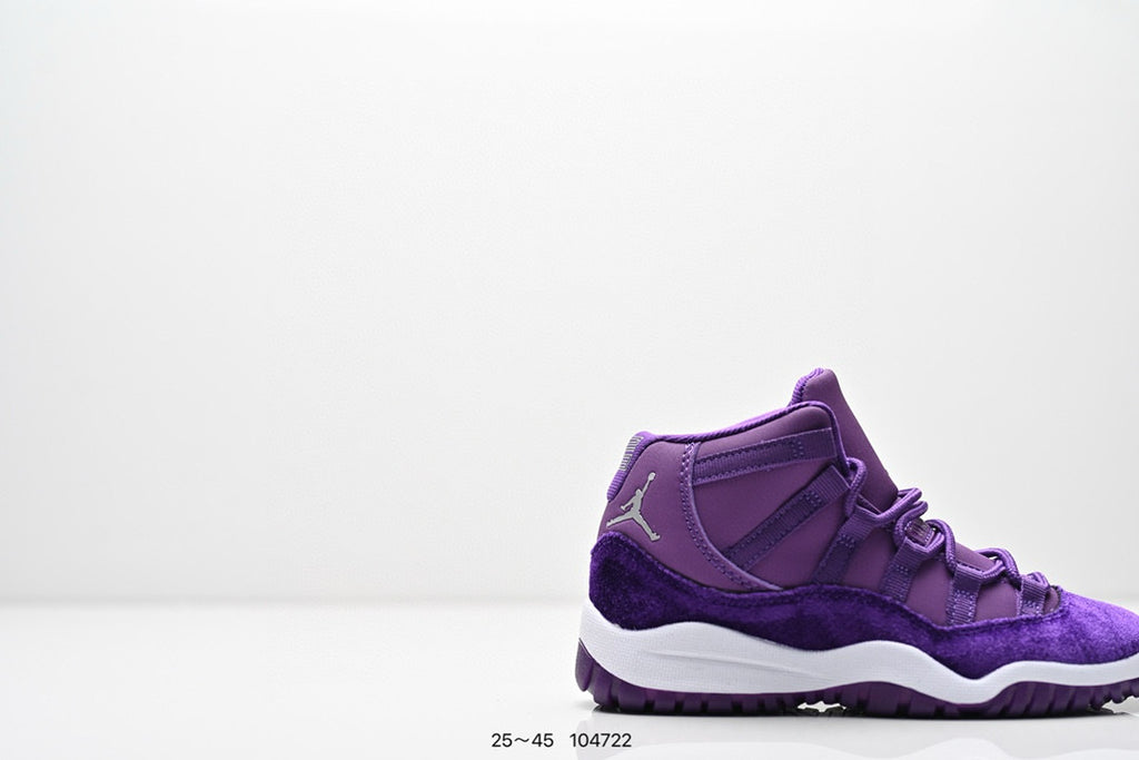 Joe 11 high-top high-quality children's shoes" basketball" purple"